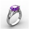 Image 1 : Genuine 4.59 ctw Amethyst Ring 14kt White or Yellow Gold