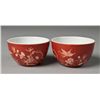 Image 1 : Pr. Of Chinese Iron Red Tea Cups