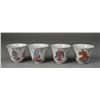 Image 1 : (4) Chinese Famille Rose Wine Cups