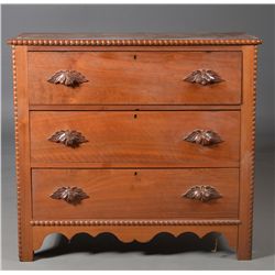 An American Eastlake Three Drawer Dresser