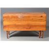 Image 1 : An American Pine One Drawer Drop Leaf Table