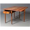 Image 3 : An American Pine One Drawer Drop Leaf Table
