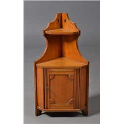 A Fine American Miniature Corner Cupboard