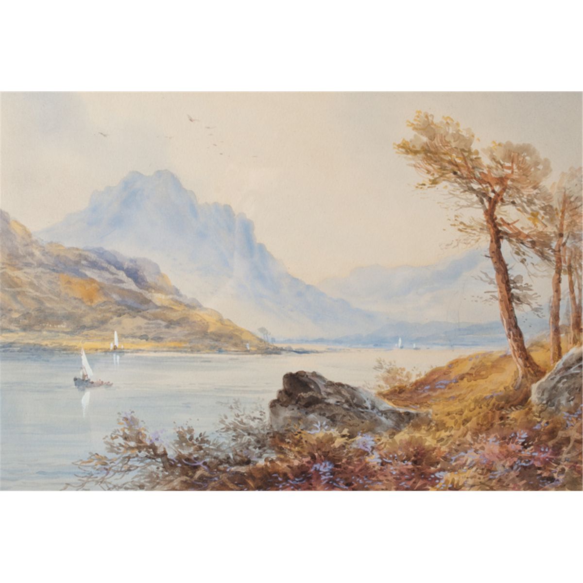 H R Hall Artist H.R. Hall, Watercolor Painting on Paper