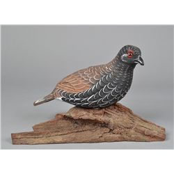 A Fine Carved and Painted Wood Partridge