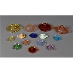 (13) American Glass Juicers