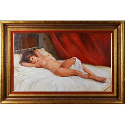 An Austrian Oil Painting on Canvas