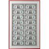 Image 1 : An Uncut Sheet of Sixteen $1 Bills