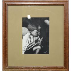 Wyatt, Charcoal on Paper