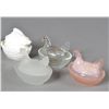 Image 4 : (11) Glass Hen on Nest Covered Dishes