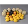 Image 1 : (28) Pieces of Wood and Porcelain Fruit