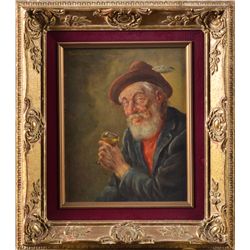 German/Swiss/Austrian School Oil Painting on Canvas