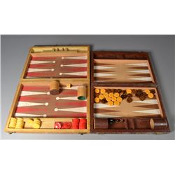 (2) Cased Backgammon Sets