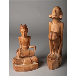 Pr. Of Finely Carved African Wood Figures
