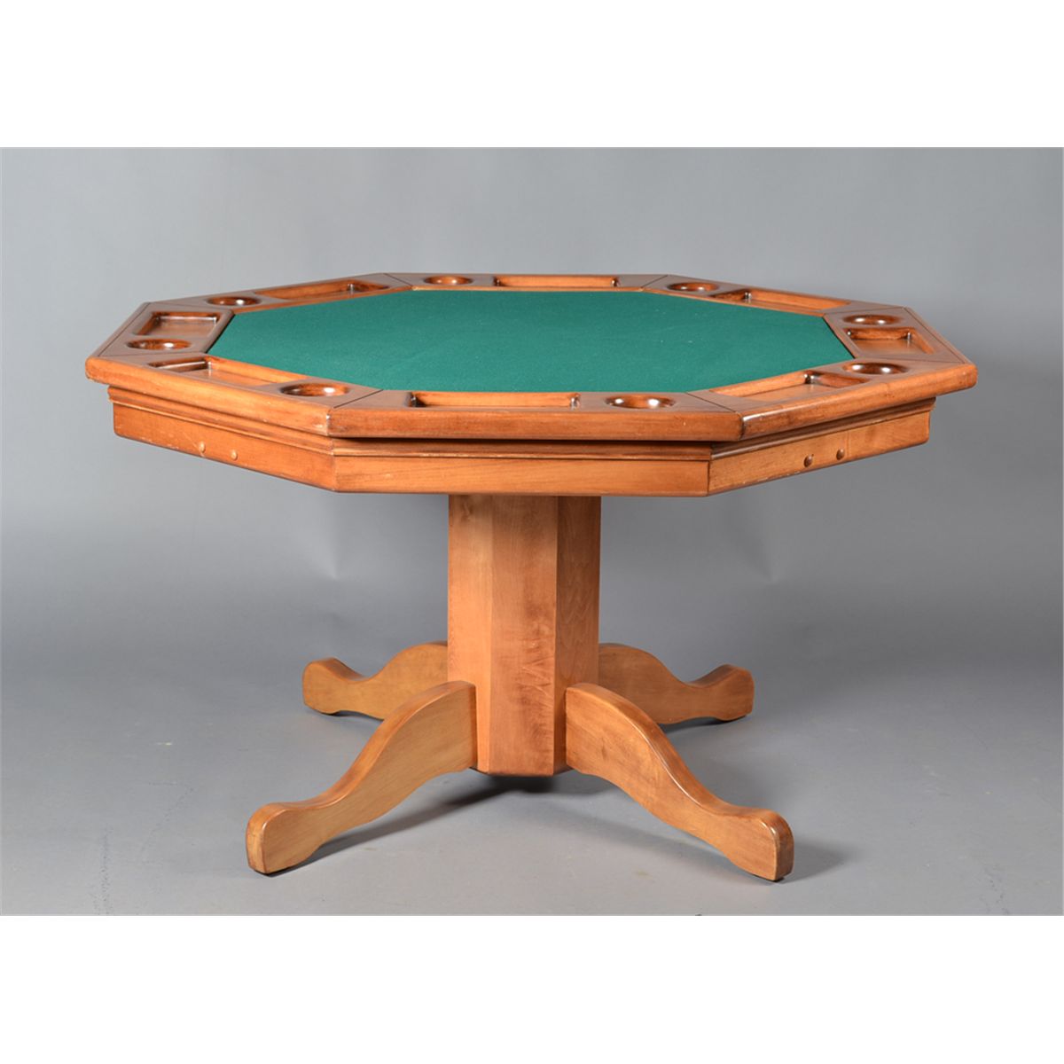 A Fine Octagon Wooden Games Table and Chairs