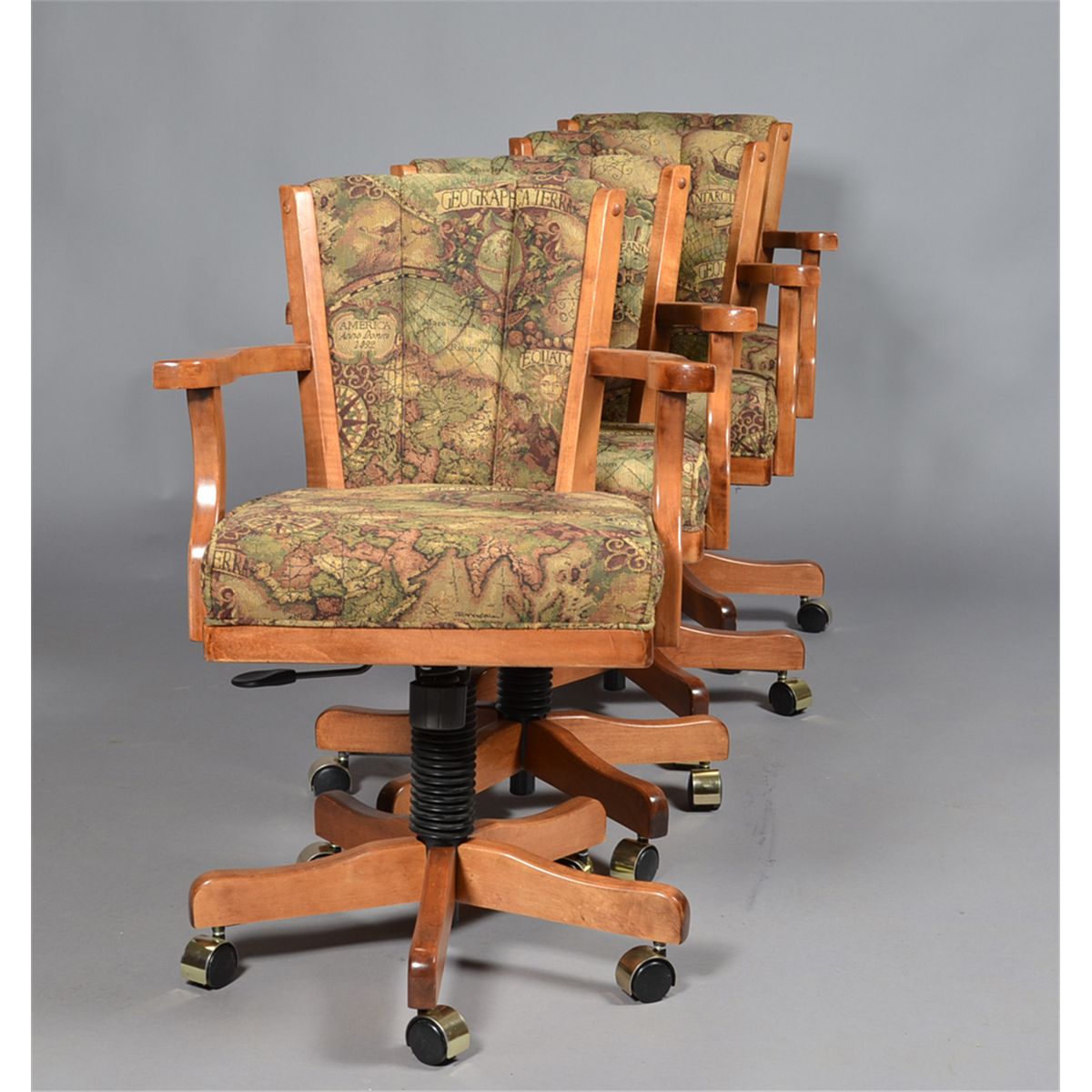 A Fine Octagon Wooden Games Table and Chairs