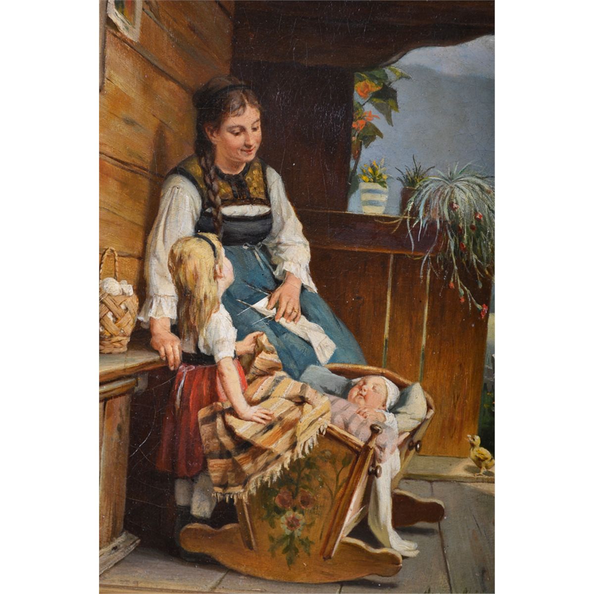 August Muller, Oil Painting on Canvas Laid on Board