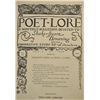 Image 1 : Poet-Lore, 1891-1894