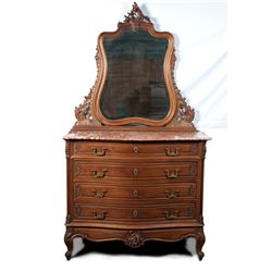 A Fine Early Victorian Marble Top Dresser