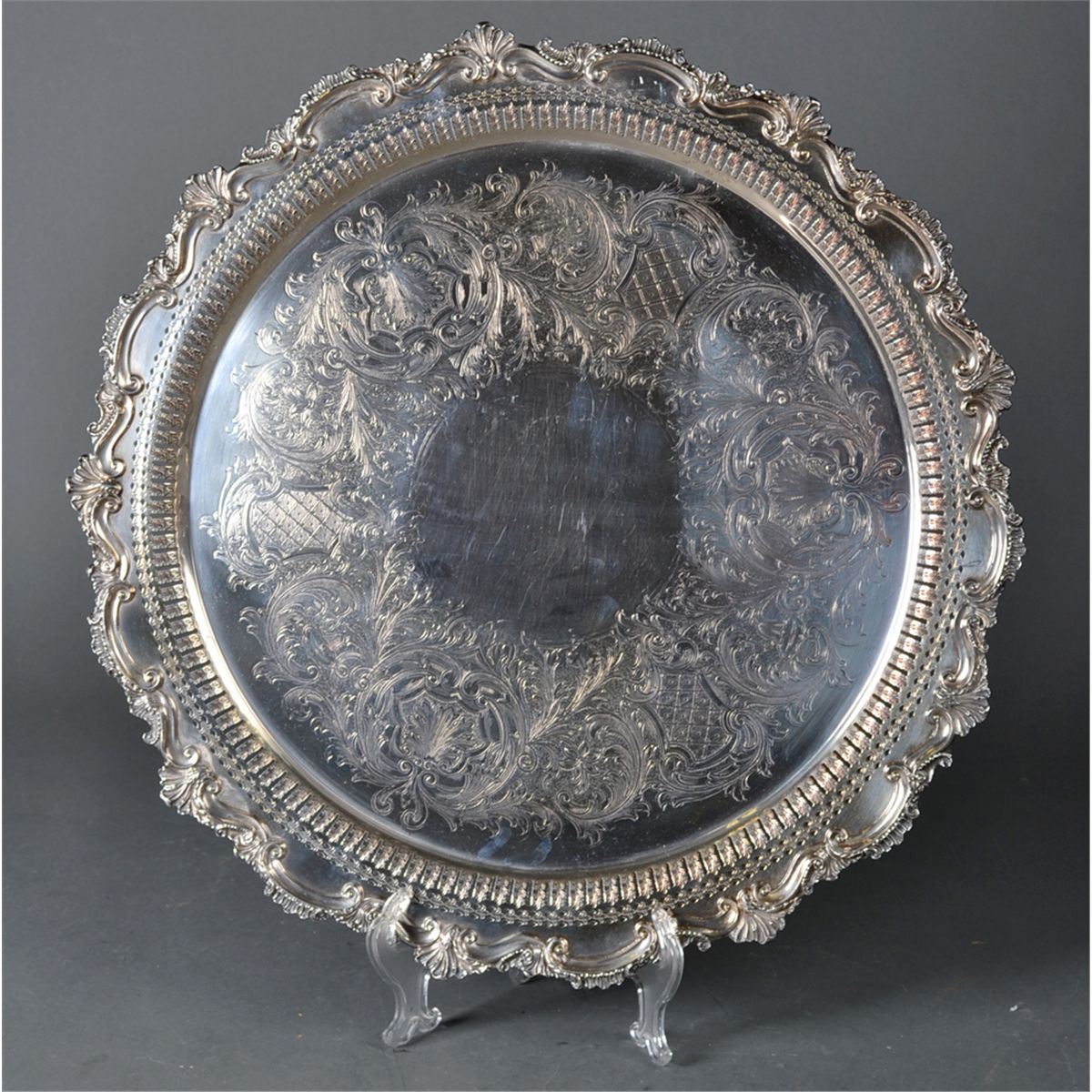Fine English Silver Plated Serving Tray