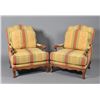 Image 1 : Pr. Of Baker Upholstered Arm Chairs