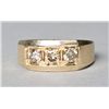 Image 5 : Men's 14K Gold & Champagne Diamond Ring