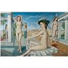 Image 2 : Style of P. Delvaux, Oil Painting on Canvas