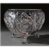 Image 1 : A Fine Signed Hawkes Cut Glass Footed Bowl