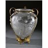 Image 1 : A Molded Glass and Bronze Mounted Open Vase