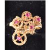 Image 1 : 14K Gold and Pink Saphire Ring