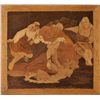 Image 1 : Signed Polish Marquetry Inlaid Alagorical Story