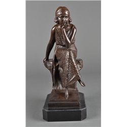 A Fine Signed Bronze Sculpture