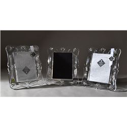 (3) Waterford Crystal Picture Frames