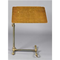 An A.R. Swenson Brass and Wood Bookstand