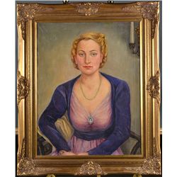 Mid 20th Century Oil Painting on Canvas