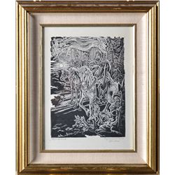 Stefan Mrowzewski, Woodblock Print