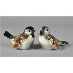 Pr. Of Goebel Porcelain Sparrow Figurines