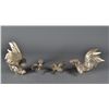 Image 1 : (4) Italian Silvered Rooster Centerpieces