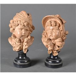 Pr. of Emile Hippolyte Guillemin Terracotta Busts