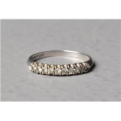 A Diamond And Platinum Wedding Band