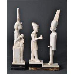 (2) Egyptian Carved Ivory Figures