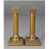 Image 1 : Pr. Of Antique Square Base Candlesticks