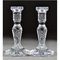 Pr. Of Waterford Crystal Candlesticks