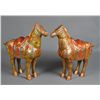 Image 1 : Pr. Of Large Chinese Tang Style Carved Horses