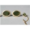 Image 2 : (2) Pairs of Jade & Enamel Cufflinks