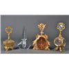 Image 1 : (4) Gilt Metal and Beveled Glass Perfume Bottles