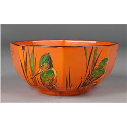 Shelley Kingfisher Octagon Orange Bowl