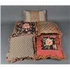 Image 1 : (5) Silk, Mixed Linen and Fringe Throw Pillows