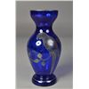 Image 1 : A Fine Cobalt and Silver Overlay Vase