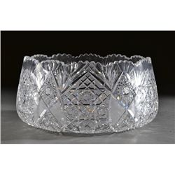 A Fine Cut Crystal Serving Bowl